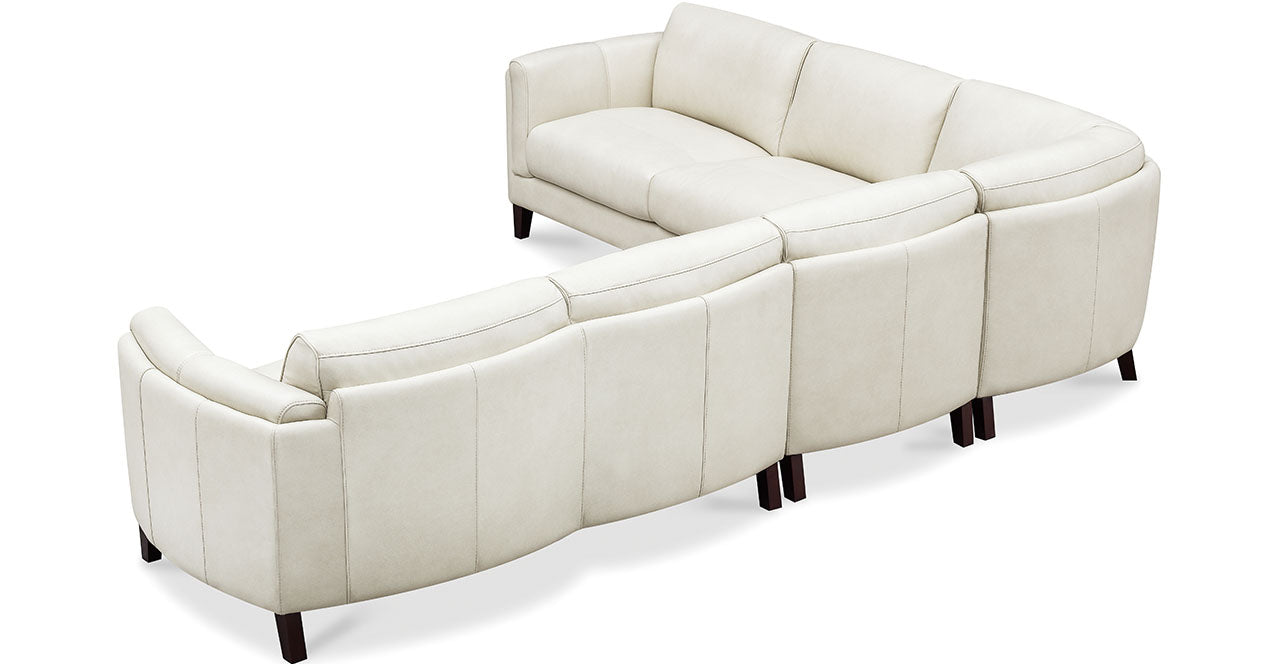 Maui Leather Sectional Collection, Natural